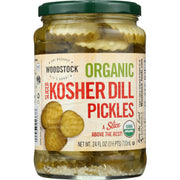 Organic Kosher Dill S Pickles (6x24 OZ) by Woodstock Farms – 24 Ounces, No Color, Model 042563013677