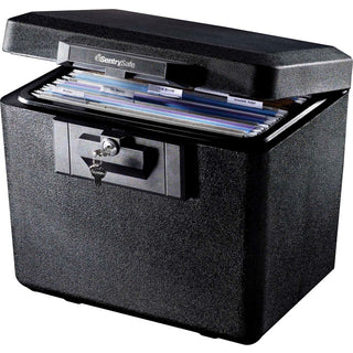 Fire-Safe Security File with Key Lock by SentrySafe – 0.6 cubic_feet, Polyethylene (PE), Black, Model 1170ENG