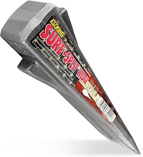 Estwing Sure Split Wedge, 5lb Solid Steel Wood Splitting Wedge, E-5
