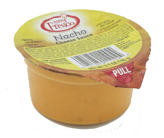 3.8 oz. Microwavable Nacho Cheese Sauce Cup by Muy Fresco – 3.7 Ounce (Pack of 30)