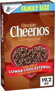 Chocolate Cheerios, Breakfast Cereal with Oats, Gluten Free, 19.2 oz (Pack of 7)