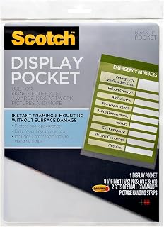 Scotch Display Pocket for items up to 8.5 in x 11 in (WL854C)