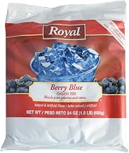 Clabber Girl Royal Berry Blue Gelatin Dessert Mix, Bulk 24 Ounce Boxes, 12-Pack Case