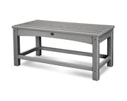 Club Coffee Table (Slate Grey) by Polywood – 35.5 x 16 x 17.75 inches, Slate Grey, Model CLT1836GY