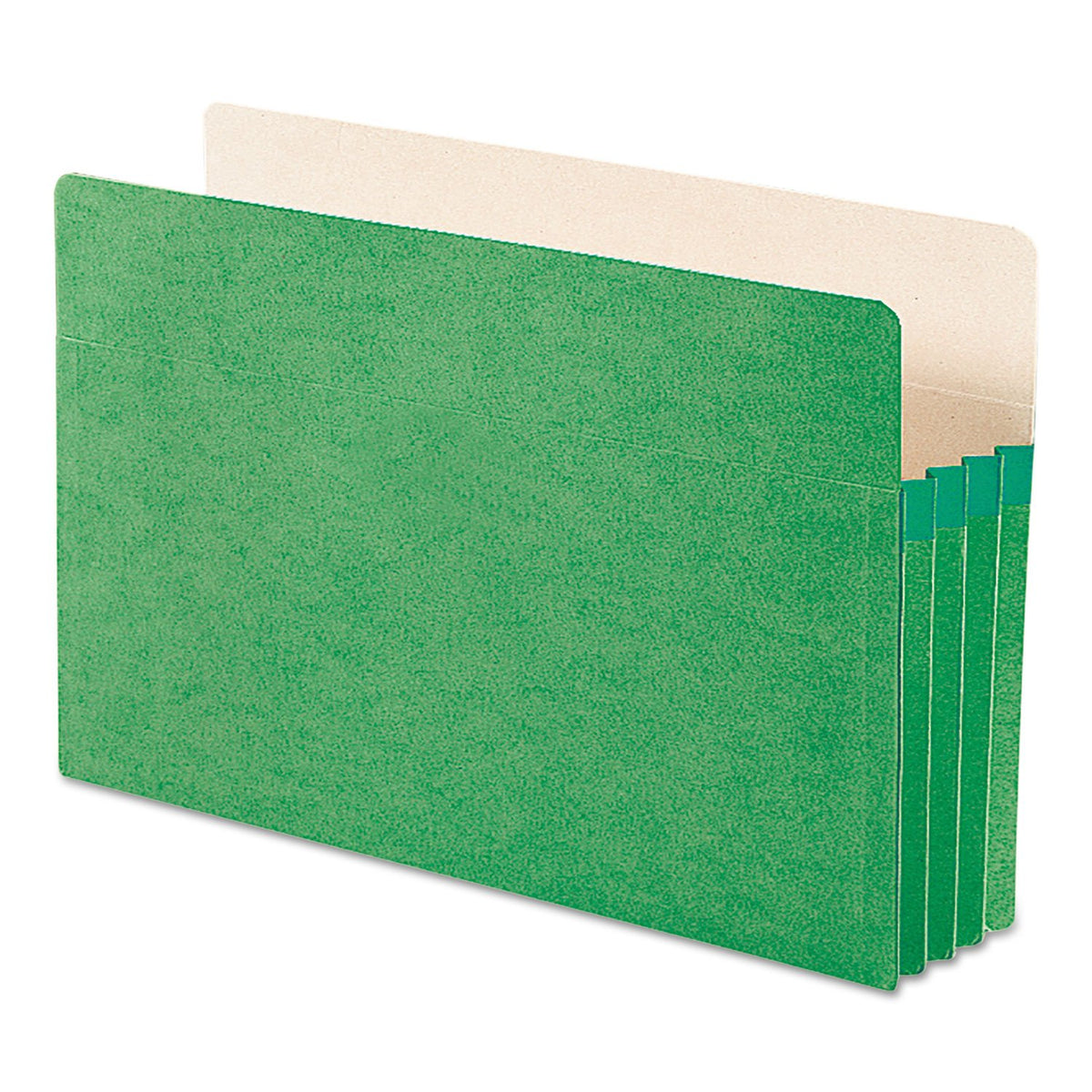 Drop Front Panel Colored File Pockets (Smead) – Legal, Colored stock, Green, Model SMD74226