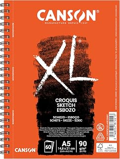 Canson Sketch Pad XL 90 G-QM 14.8 x 21 cm 60 Sheet [Bürobedarf & Stationer]