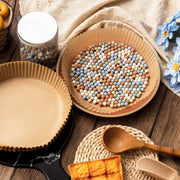 Patelai Ceramic Pie Weights and Parchment Liners, 2 lb with 50 Count, Multicolor