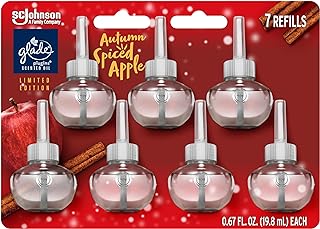 Glade PlugIns Refills Air Freshener, Scented and Essential Oils for Home and Bathroom, Autumn Spiced Apple, 4.69 Fl Oz, 7 Count
