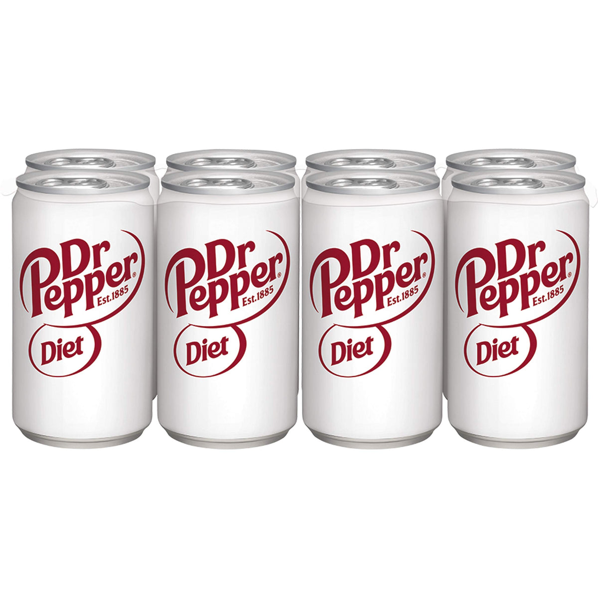 Diet Soda by Dr Pepper – 7.5 fl oz cans, 8 pack, Pack of 8, Model 10090210