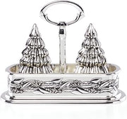 Reed & Barton Snow Berry Salt & Pepper Caddy, 2.60 LB, Metallic