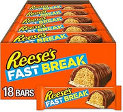 Reese's FAST BREAK Peanut Butter Nougat Candy Bars, 1.8 oz (Pack of 18)