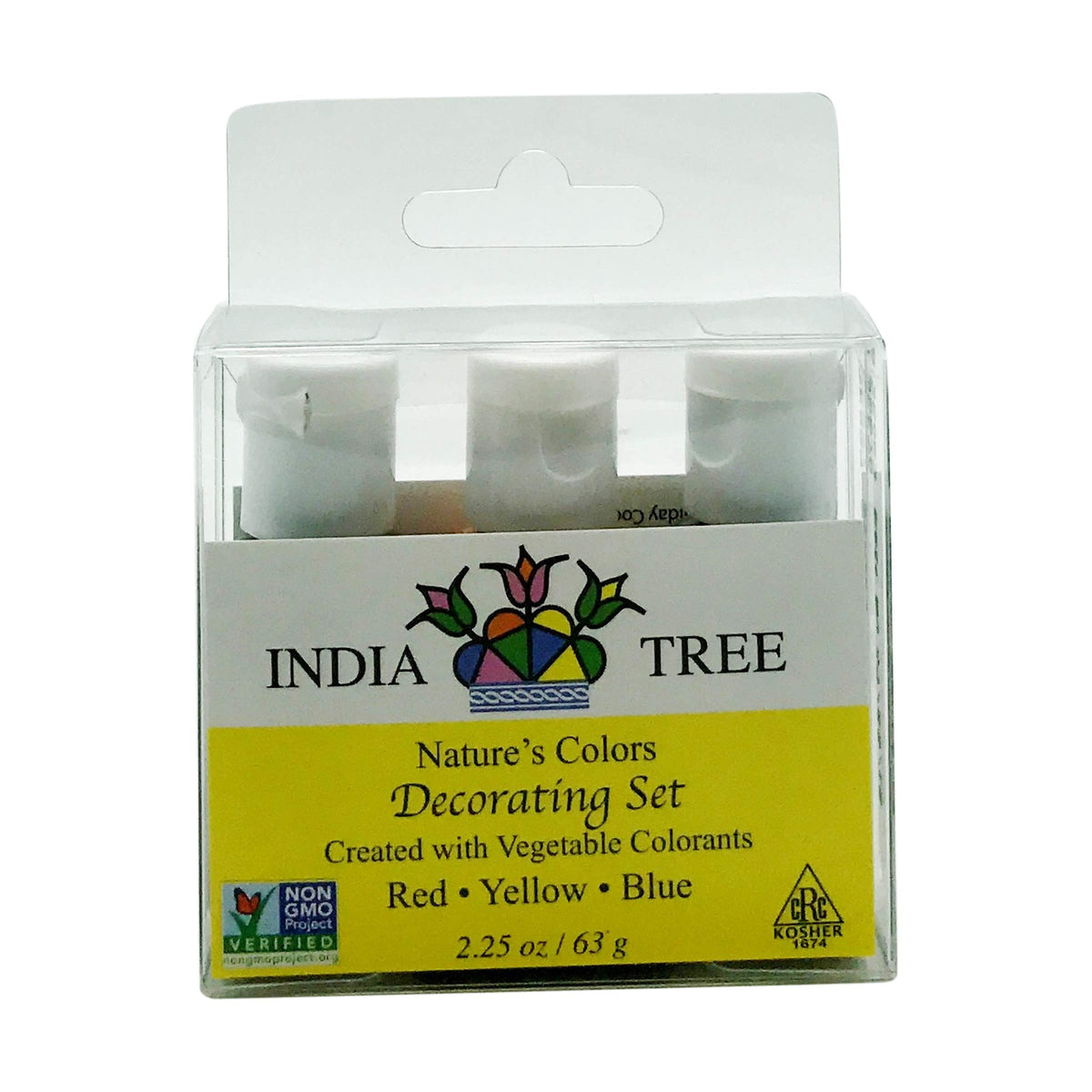 Natural Decorating Color, 2.5 Ounce by India Tree – 0.75 Ounce (Pack of 3), Yellow,Blue,Red, Pack of 3, Model 0734865909504