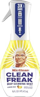 Mr. Clean Deep Cleaning Mist Multi-Surface Spray, Lemon Zest Scent Starter Kit, 16 Fl Ounce, 1 Count