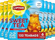 Lipton Southern Sweet Iced Tea Bags, Family Size, 132 Total Bags