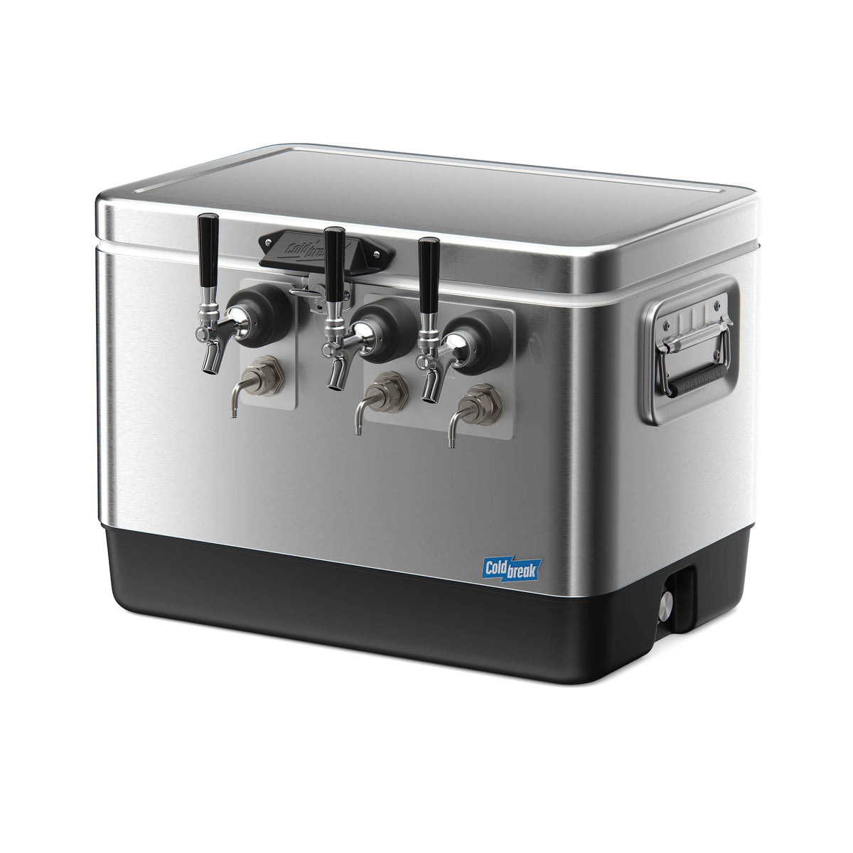 Coldbreak Brewing, LLC JOCK Stainless Steel Jockey Box, 54 qt., Silver - 3 Inputs Coils