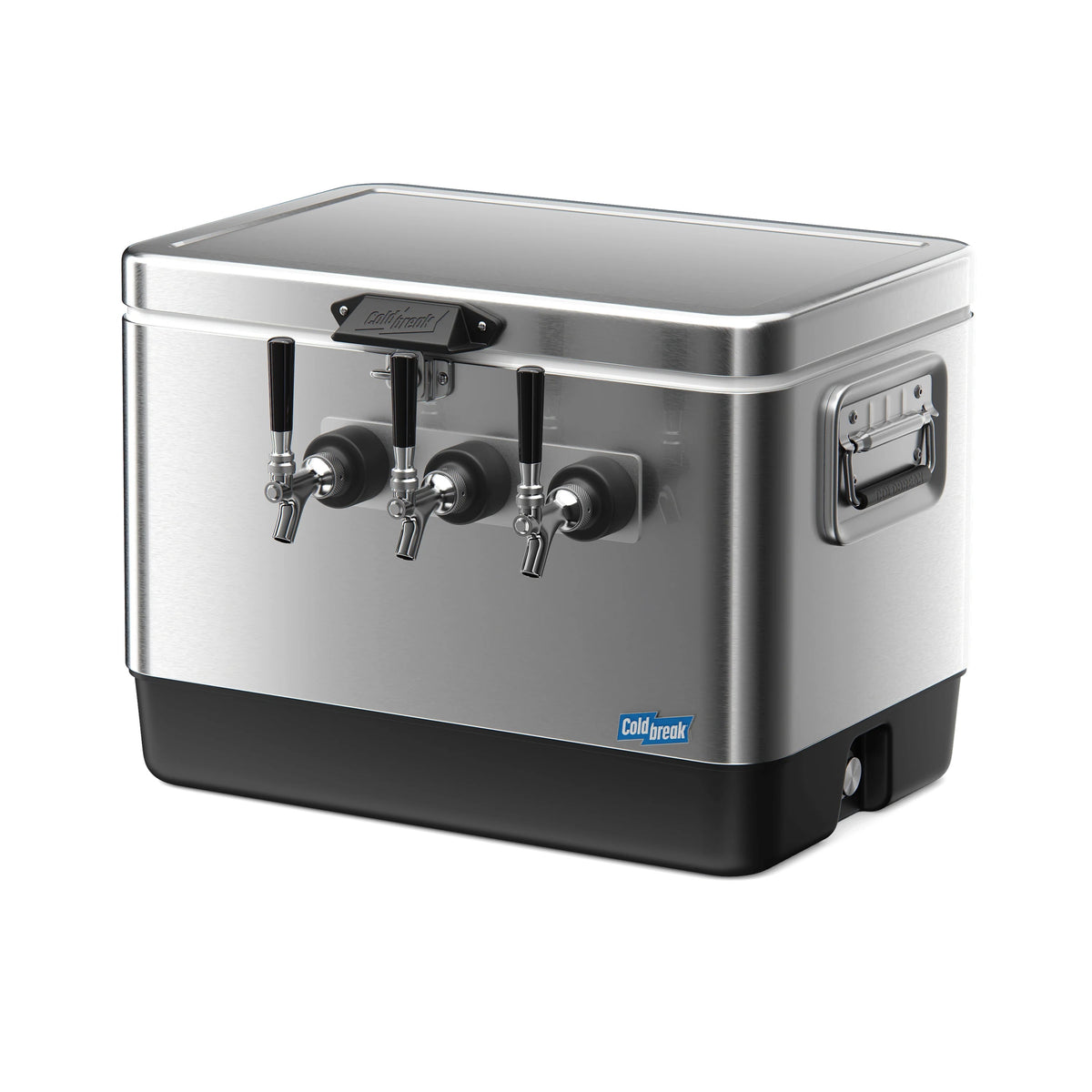 Coldbreak Brewing, LLC JOCK Stainless Steel Jockey Box, 54 qt., Silver - 3 Inputs Coils