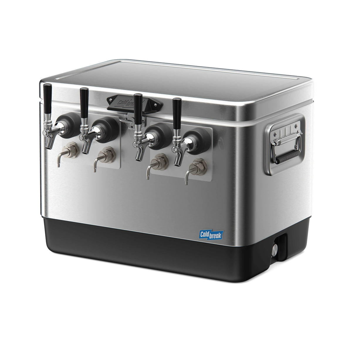 Coldbreak Brewing, LLC JOCK Stainless Steel Jockey Box, 54 qt., Silver - 4 Inputs Coils