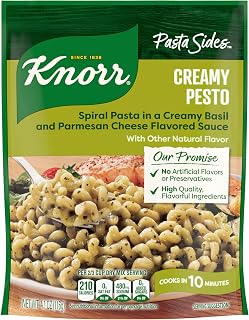 Knorr Pasta Sides Creamy Pesto For Delicious Quick Pasta Side Dishes, 4.1 Ounce (Pack of 8)