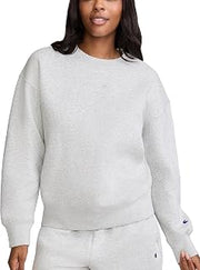 Champion Women’s Powerblend Fleece Crewneck Sweatshirt, Tonal Script Logo