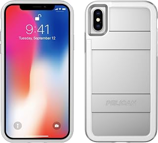 Pelican Protector Phone Case for iPhone X (Metallic Silver)