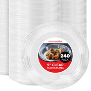 Stock Your Home 240 / 9 Inch / Clear Plates