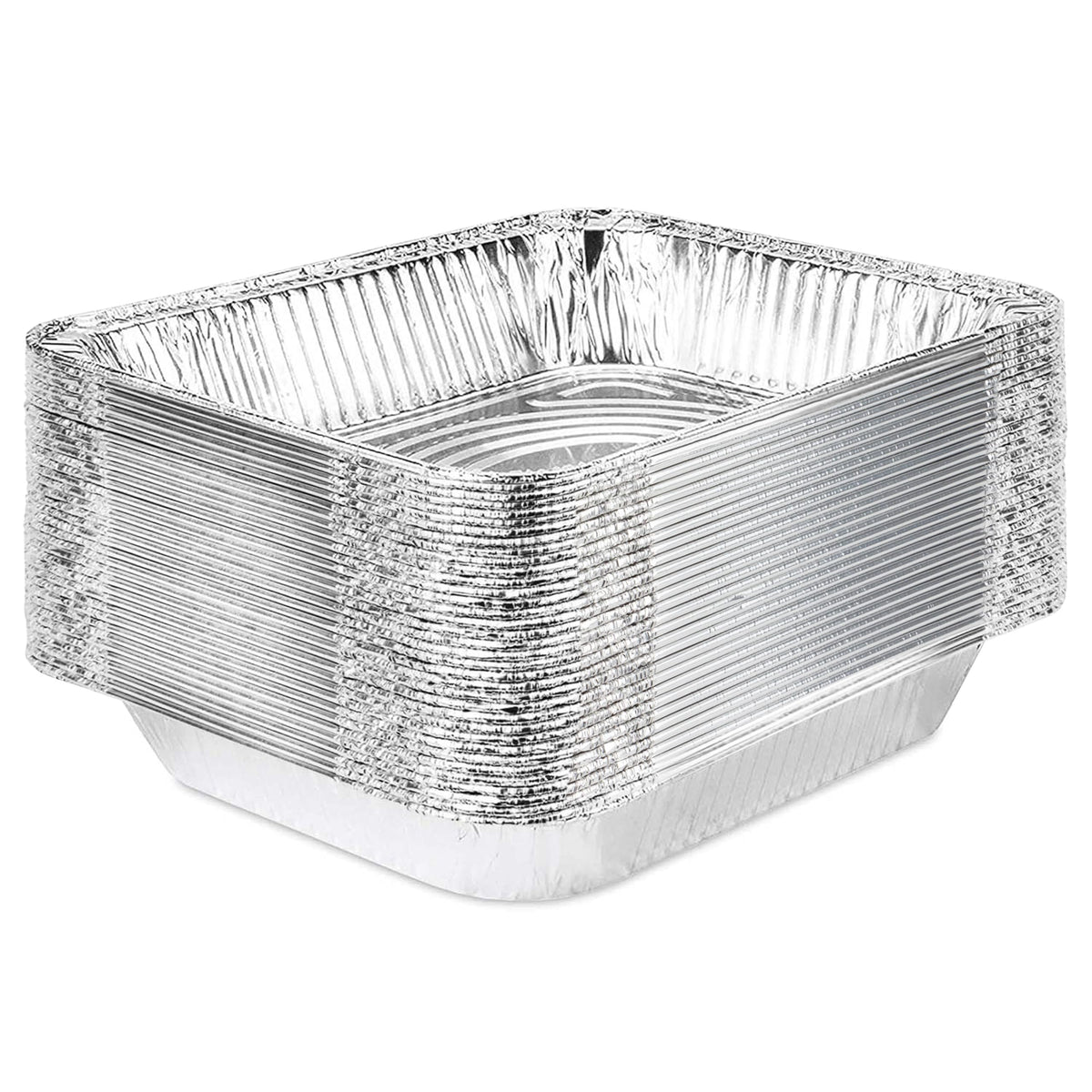 Stock Your Home 20 Pack / Silver / Without Lids Disposable Cookware