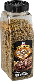 McCormick Grill Mates Cracked Black Pepper & Garlic with Sea Salt Seasoning, 27.52 oz