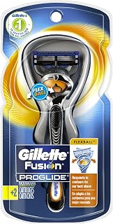 Gillette Fusion ProGlide Men's Razor with Flexball Handle Technology + 2 Razor Blade Refills