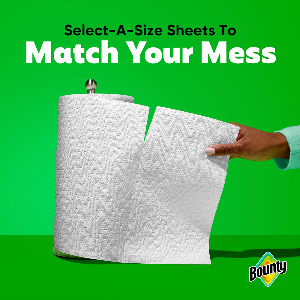 Select-A-Size Paper Towels by Bounty – 2 Rolls (164 Sheets), Paper, White, Model P_9336