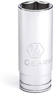 GEARWRENCH 3/8" Drive Deep SAE Socket 3/4", 6 Point - 80371