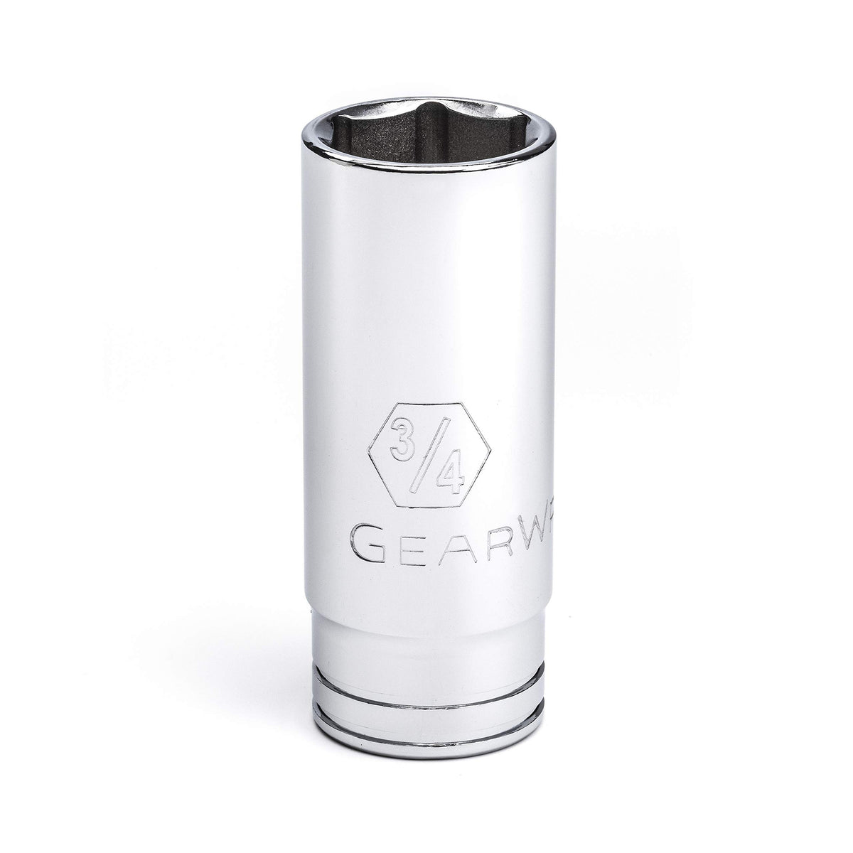 3/8" Drive Deep SAE Socket 3/4" by GEARWRENCH – 2.5 in, Alloy Steel, Silver, Model 80371