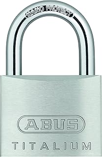 ABUS 64TI/50 C Titalium Aluminum Alloy Padlock Keyed Different | Locks, Lockout Tags, Lockout Hasps (Elite)