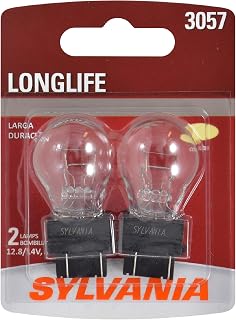 SYLVANIA 3057 Long Life Miniature - Bulb, Ideal for Daytime Running Lights (DRL) and Back-Up/Reverse Lights (Contains 2 Bulbs)