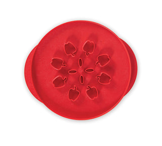 Reversible Apples & Leaves Pie Top Cutter by Nordic Ware – 14.5 x 12.25 x 0.75 inch, BPA-free and Melamine Free Plastic, Red, Model 4020