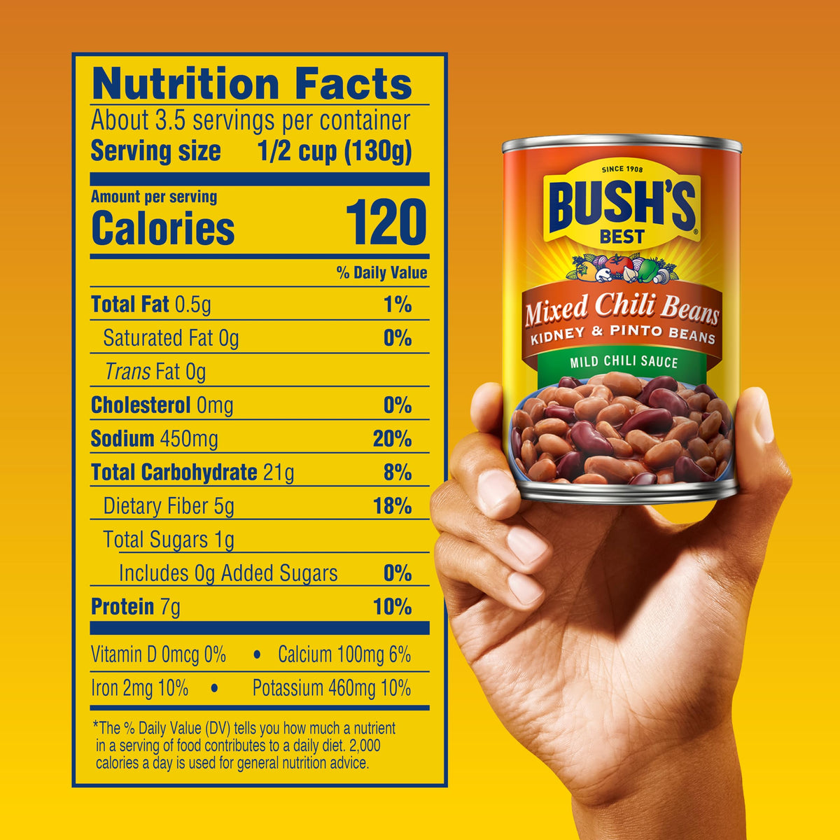 Bush's Mixed Kidney & Pinto Beans in a Mild Chili Sauce 12-15.5 oz by Bush's Best – 15.5 Ounce (Pack of 12), Mixed Chili, Pack of 12, Model 01504