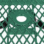 Global Industrial Green / 72 inches x 62 inches x 29.5 inches / Industrial Picnic Tables
