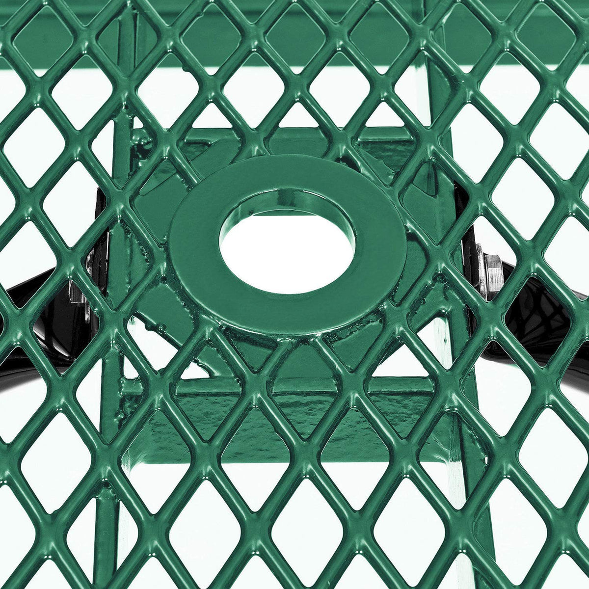 Global Industrial Green / 72 inches x 62 inches x 29.5 inches / Industrial Picnic Tables