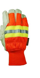 MCR Safety 3440L Luminator Thermosock Lined Glove, Large, Hi/Vis Orange (Pack of 12)