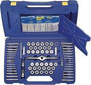 IRWIN Tools 1841432 Performance Threading System Self-Aligning Deluxe Tap, Die and Drill Bit Set, 116-Piece