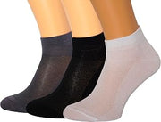 RONDO 3 Pack Thin Ankle Socks - Unisex Ultra Thin Breathable Athletic Socks - Low Cut Running Ankle Socks - Thin Cotton Socks