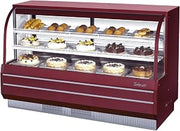 Turbo Air (TCGB-72-CO) - 72" Curved Glass Refrigerated/Dry Combination Bakery Display Case- Restaurant Equipment