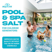 10 Pack 40 Lb Fast Dissolving Pool Spa Salt Chlorine Generators AJ-PS by Aqua Joe – 10 Pack, White, Pack of 10, Model 10 x AJ-PS40
