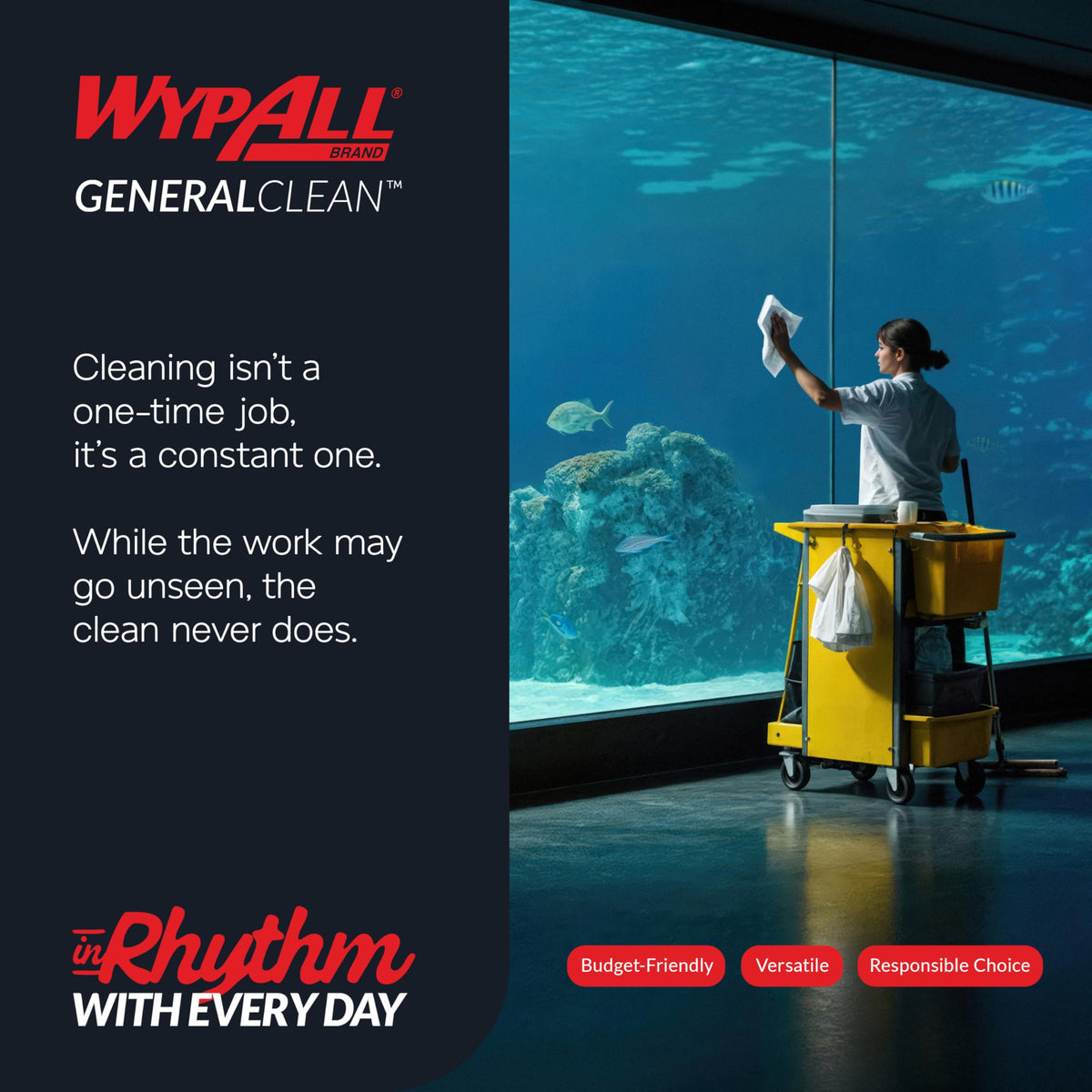 WypAll GeneralClean L10 Light Cleaning Towels – 24 x 250 Sheets (42346)