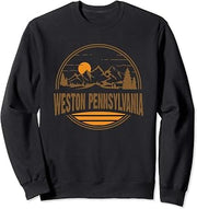 Vintage Weston, Pennsylvania Mountain Hiking Souvenir Print Sweatshirt
