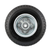 2.80/2.50-4" Narrow Width Flat Free Hand Truck / Utility Cart Tire on Wheel by Marathon – 8.5"L x 2.4"W x 3"H, Polyurethane, Gray Rim, Model 00026N