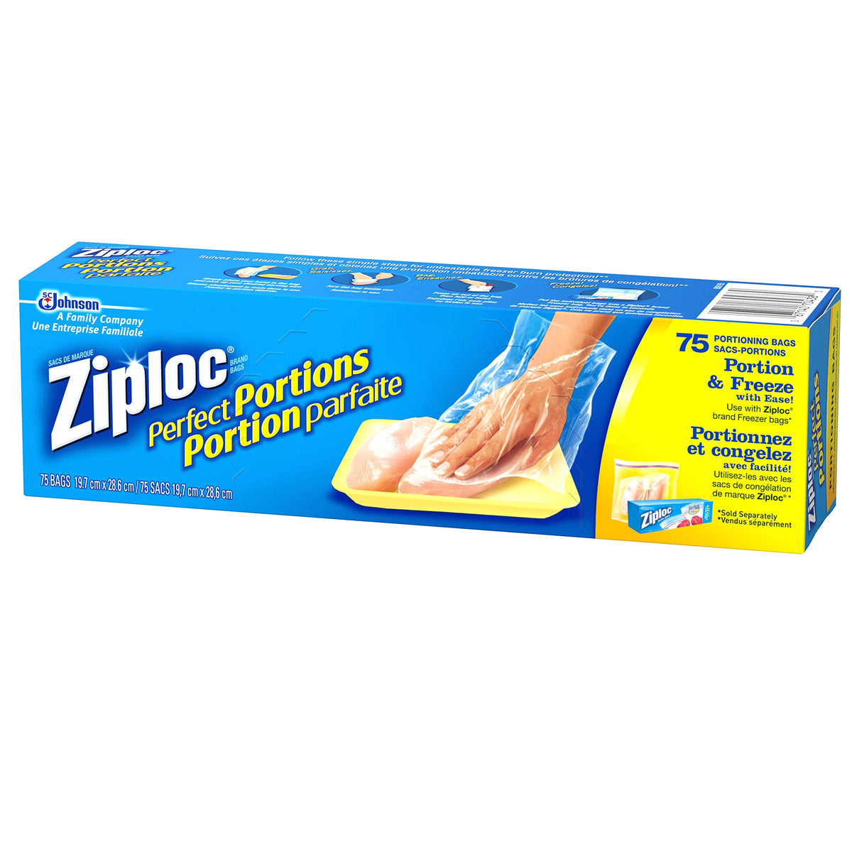 Ziploc 1 / 75 Count (Pack of 1) / Clear Food Storage Bags