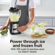 Hamilton Beach Black / 40 Oz. Glass Jar (Pack of 1) / Blender with 40 Oz Glass Jar Countertop Blenders