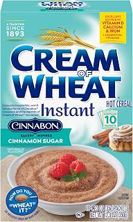 Cream of Wheat Instant Hot Cereal, Cinnabon, 1.23 Ounce, 10 Packets