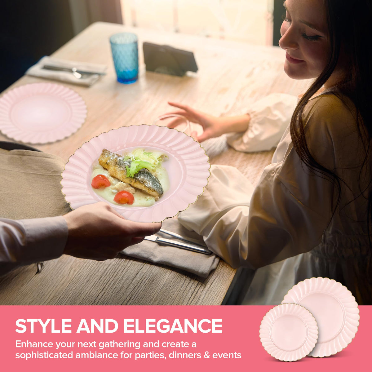 Stock Your Home Gold / 100 / 4 Pack Pack of 25 Plates