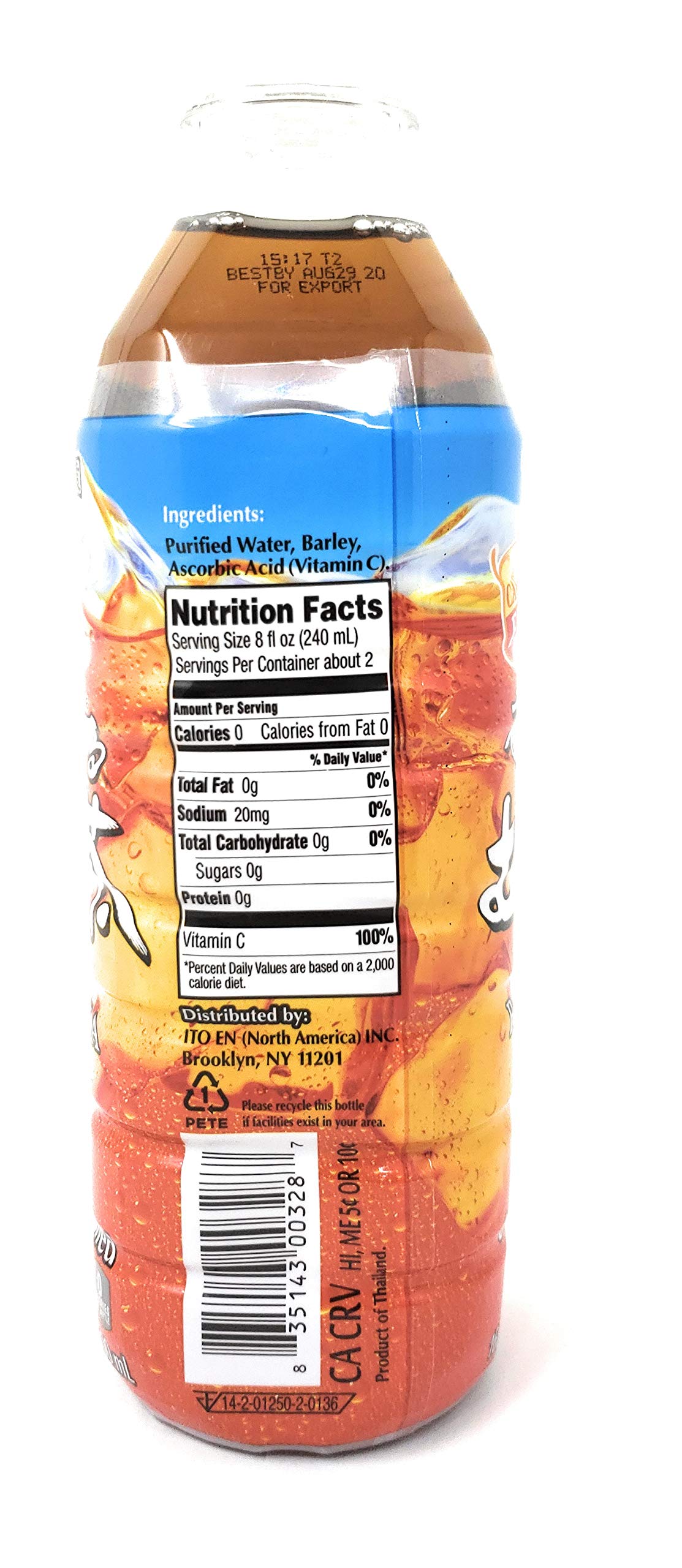 Unsweetened Barley Tea (6 Pack by Ito En – 101.4 fluid_ounces, Pack of 6